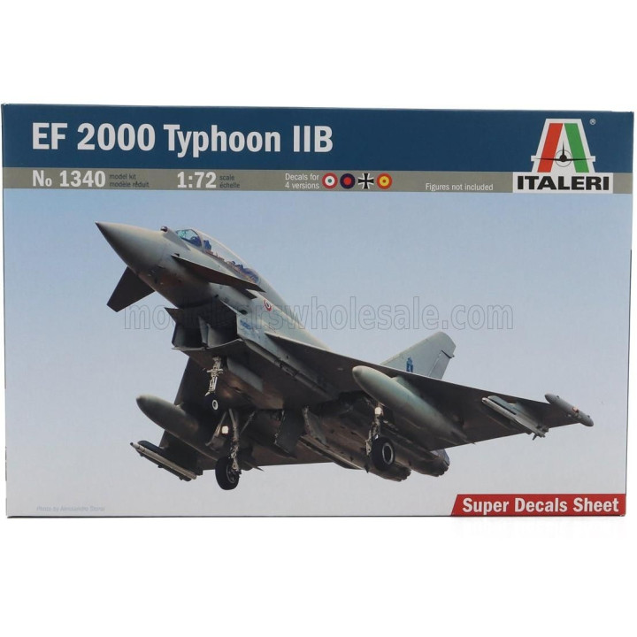 ITALERI EUROFIGHTER EF-2000 TYPHOON IIB AIRPLANE  MILITARY 1994 1/72