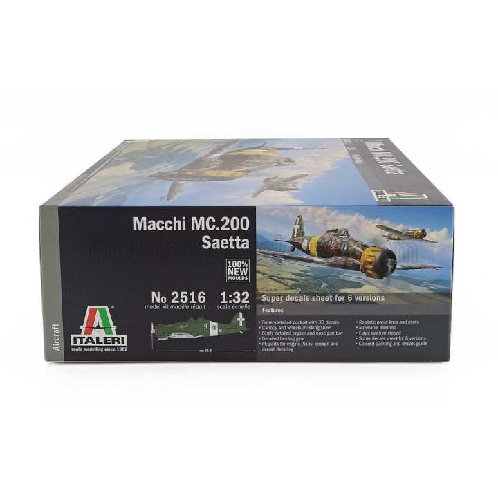 ITALERI MACCHI MC.202 SAETTA AIRPLANE MILITARY 1943 1/32