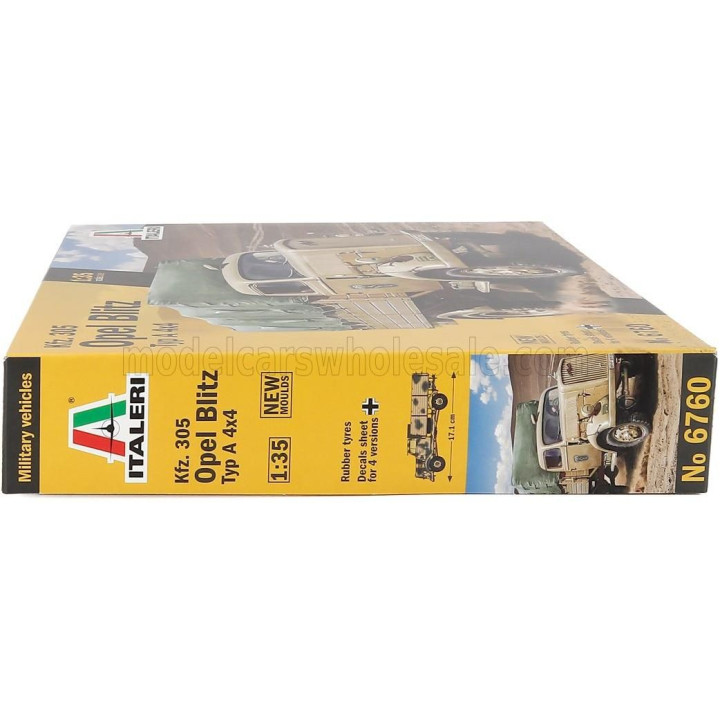 ITALERI OPEL BLITZ TYPE A 4x4 TRUCK MILITARY 2-ASSI 1952 1/35