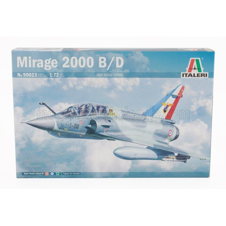 ITALERI DASSAULT AVIATION MIRAGE 2000 B/D - FRENCH ARMEE DE L'AIR - WAR AIRCRAFT 1985 - MILITARY AIRPLANE 1/72
