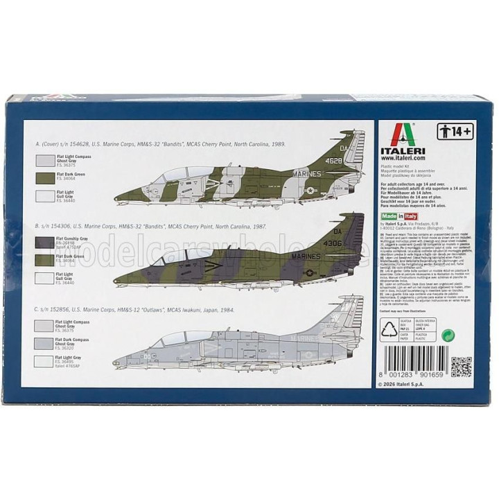ITALERI McDONNEL DOUGLAS 0A-4M SKYHAWK MILITARY AIRPLANE 1956 1/72
