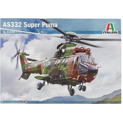 ITALERI EUROCOPTER AS332 SUPER PUMA MILITARY HELICOPTER 1978 1/72