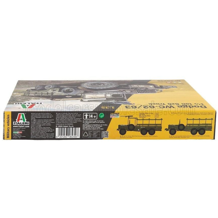 ITALERI DODGE WC-62/63 TRUCK 6x6 MILITARY 3-ASSI 1945 1/35