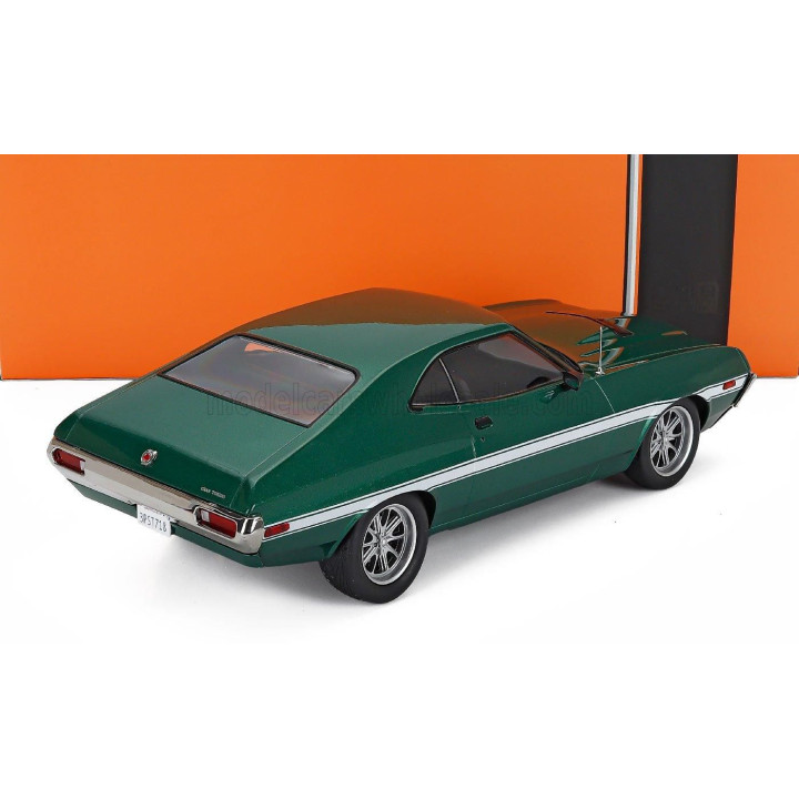 IXO MODELS FORD USA GRAN TORINO COUPE 1972 - GREEN MET WHITE 1/18