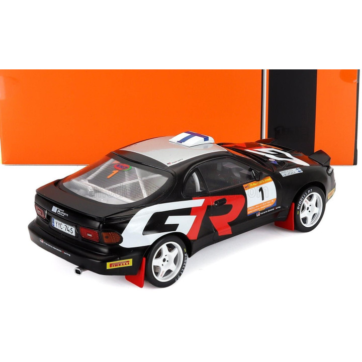 IXO MODELS TOYOTA CELICA GT4 TURBO (ST185) N 97 RALLY COSTA BRAVA 2025 JARI MATTI LATVALA - JANNI HUSSI - BLACK 1/18