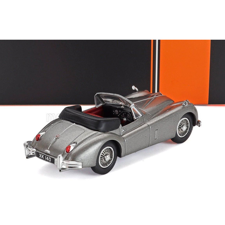 IXO MODELS JAGUAR XK140 CABRIOLET OPEN 1956 - DARK GREY MET 1/43