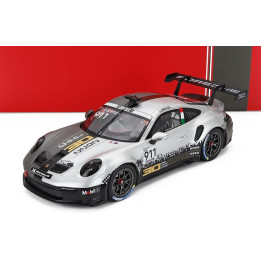 IXO MODELS PORSCHE 911 992 GT3 CUP 4.2L TEAM PORSCHE MOTORSPORT N 911 PORSCHE SUPERCUP IMOLA 2022 JORGE LORENZO - WHITE GREY 1/1