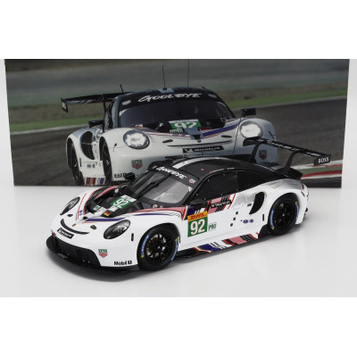 IXO MODELS PORSCHE 911 RSR-19 GOODBYE TEAM PORSCHE GT N 92 LAST RACE WEC 8h BAHRAIN 2022 KEVIN ESTRE - MICHAEL CHRISTENSEN - WHI