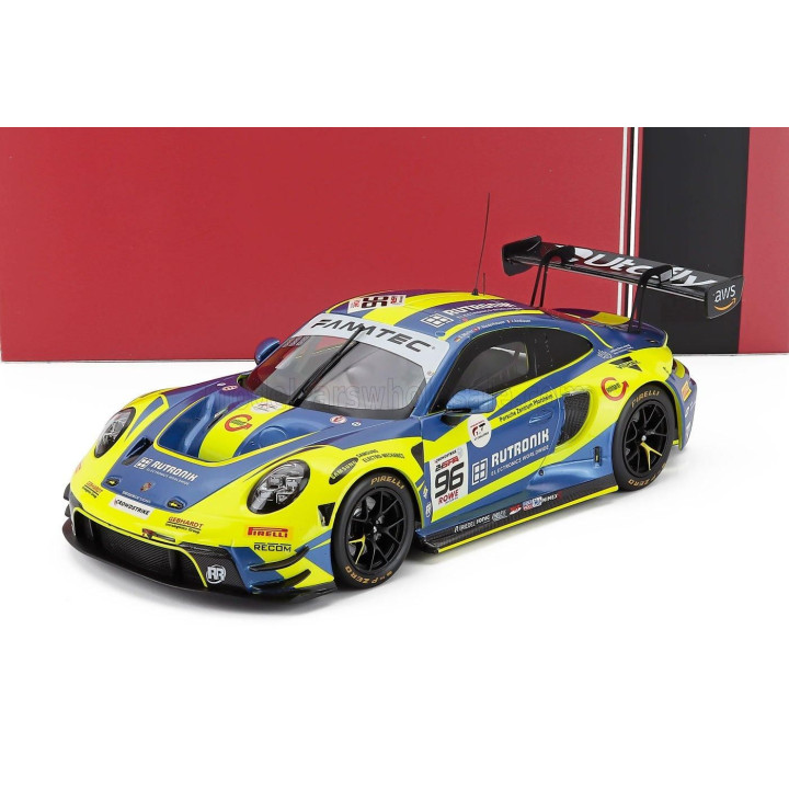 IXO MODELS PORSCHE 911 992 GT3 R 4.2L TEAM RUTRONIK RACING N 96 24h SPA 2024 JULIEN ANDLAUER - SVEN MULLER - PATRIC NIEDERHAUSER