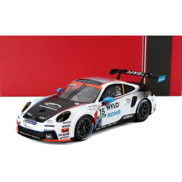 IXO MODELS PORSCHE 911 992-2 GT3 TEAM 75 BERNHARD N 15 PORSCHE CARRERA CUP GERMANY SEASON 2025 DANIEL GREGOR - WHITE BLACK 1/18