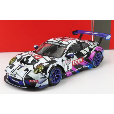 IXO MODELS PORSCHE 911 991 GT3 R TEAM RING POLICE N 8 VLN NURBURGRING 2019 J.E.SLOOTEN - L.LUHR - A.DE LEENER - S.JANS - WHITE B