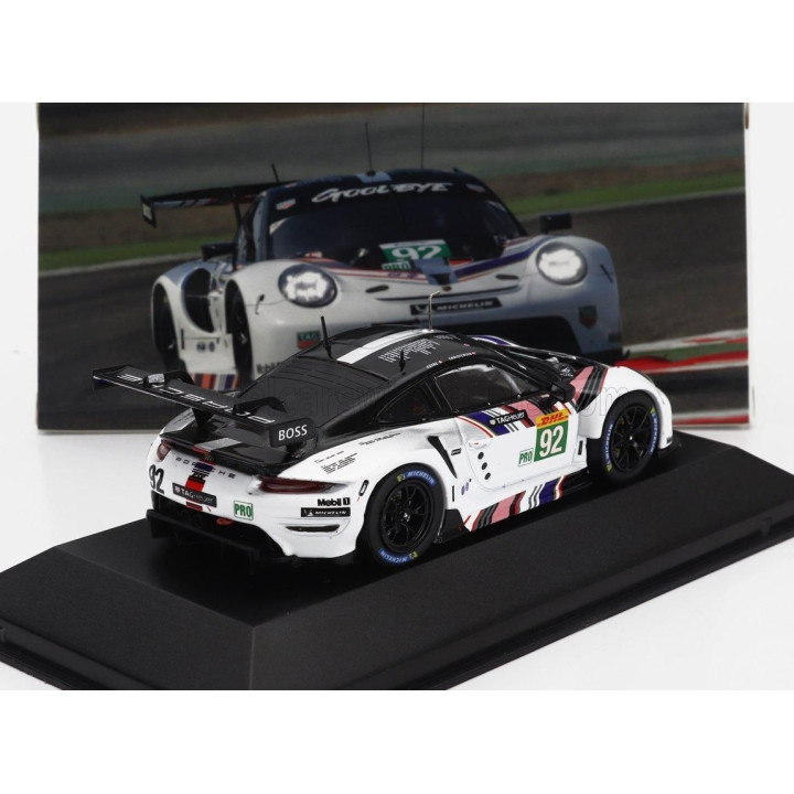 IXO MODELS PORSCHE 911 RSR-19 GOODBYE TEAM PORSCHE GT N 92 LAST RACE WEC 8h BAHRAIN 2022 KEVIN ESTRE - MICHAEL CHRISTENSEN - WHI