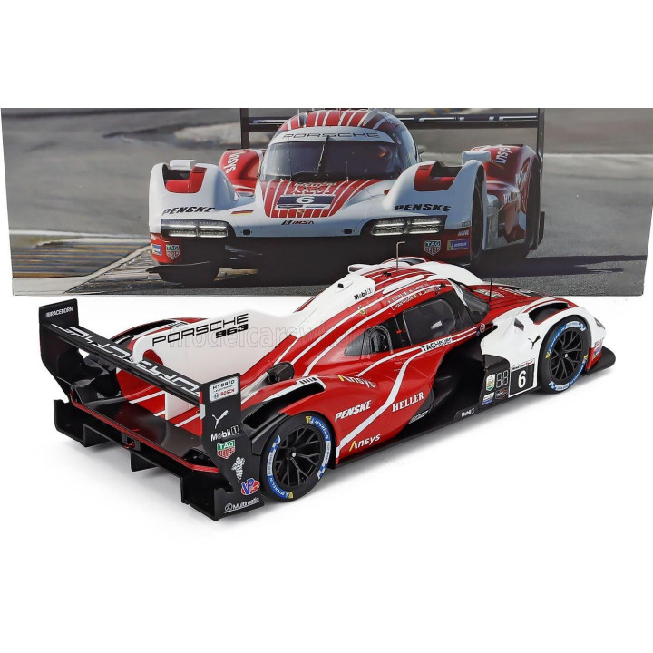 IXO MODELS PORSCHE 963 9RD 4.6L TURBO V8 TEAM PORSCHE PENSKE MOTORSPORT N 6 4th 24h DAYTONA 2024 KEVIN ESTRE - LAURENS VANTHOOR 