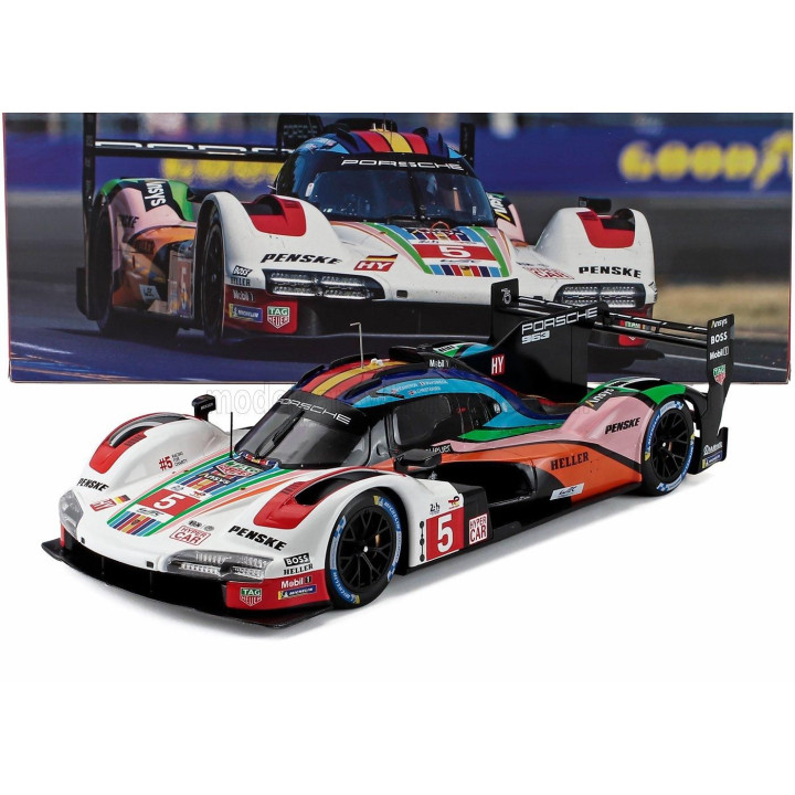 IXO MODELS PORSCHE 963 9RD 4.6L TURBO V8 TEAM PORSCHE PENSKE MOTORSPORT N 5 24h LE MANS 2023 DANE CAMERON - MICHAEL CHRISTENSEN 
