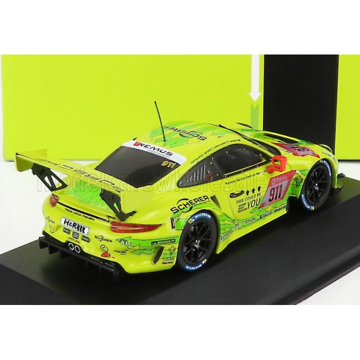 IXO MODELS PORSCHE 911 991-2 GT3 R TEAM MANTHEY RACING N 911 2nd 24h NURBURGRING 2019 E.BAMBER - M.CHRISTENSEN - K.ESTRE - L.VAN