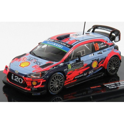 IXO MODELS HYUNDAI i20 WRC COUPE N 19 RALLY MONTECARLO 2019 S.LOEB - D.ELENA - 2 TONE BLUE RED 1/43