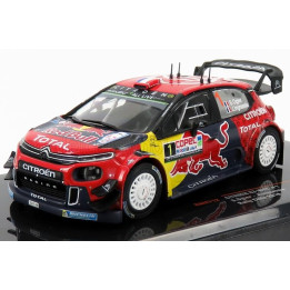 IXO MODELS CITROEN C3 WRC TEAM RED BULL N 1 RALLY CHILE 2019 S.OGIER - J.INGRASSIA - RED BLUE YELLOW 1/43