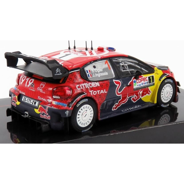 IXO MODELS CITROEN C3 WRC TEAM RED BULL N 1 RALLY CHILE 2019 S.OGIER - J.INGRASSIA - RED BLUE YELLOW 1/43