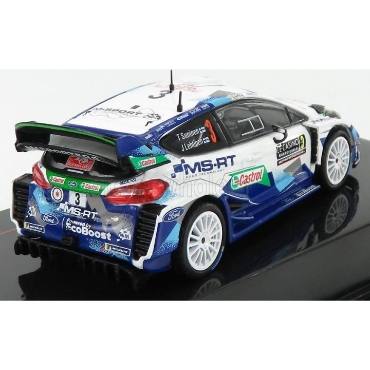 IXO MODELS FORD ENGLAND FIESTA WRC TEAM M-SPORT FORD WRT N 3 8th RALLY MONTECARLO 2020 T.SUNINEN - J.LEHTINEN - 2 TONE BLUE WHIT