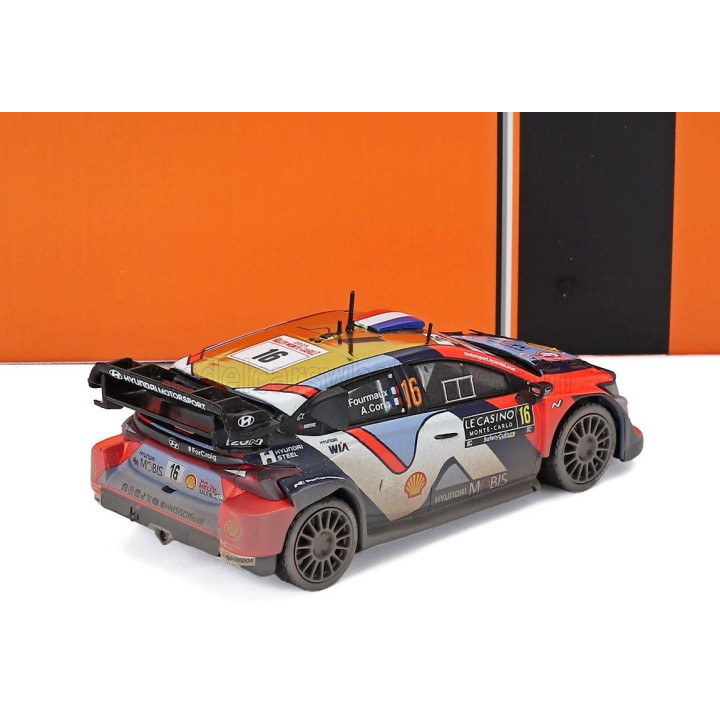 IXO MODELS HYUNDAI i20 N RALLY1 TEAM SHELL MOBIS WRT N 16 3rd RALLY MONTECARLO 2025 ADRIEN FOURMAUX - ALEXANDRE CORIA - 2 TONE B