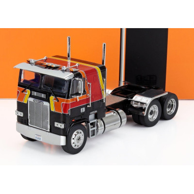 IXO MODELS FREIGHTLINER FLA TRACTOR TRUCK 3-ASSI 1993 - BLACK RED 1/43