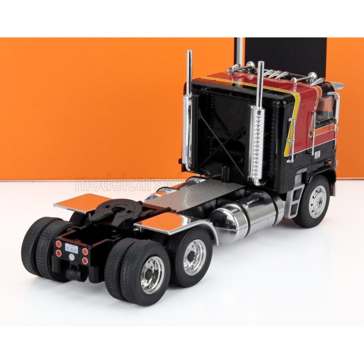 IXO MODELS FREIGHTLINER FLA TRACTOR TRUCK 3-ASSI 1993 - BLACK RED 1/43