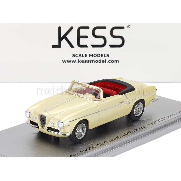 KESS MODEL ALFA ROMEO 1900C SS sn01959 GHIA AIGLE CABRIOLET OPEN 1955 - GOLD MET 1/43
