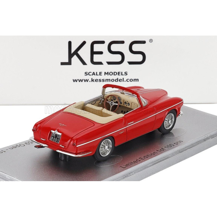 KESS MODEL ALFA ROMEO 1900C SS sn01959 GHIA AIGLE CABRIOLET OPEN 1955 - RED 1/43