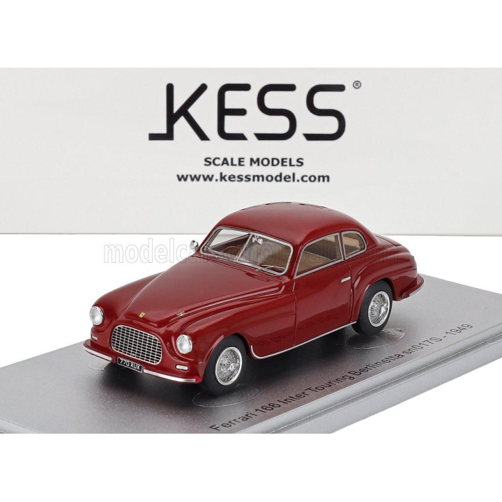 KESS MODEL FERRARI 166 sn017S INTER TOURING BERLINETTA 1949 - RED 1/43