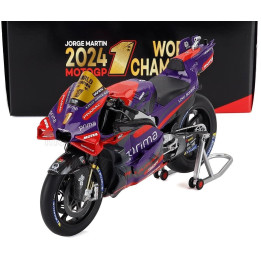 KILOWORKS DUCATI DESMOSEDICI GP24 TEAM PRAMAC RACING N 1 WORLD CHAMPION MOTOGP FILM AWARDS 2024 JORGE MARTIN - PURPLE RED 1/12