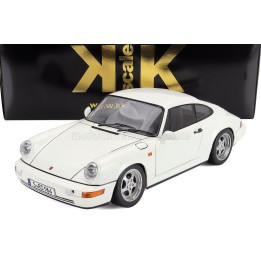 KK SCALE PORSCHE 911 964 RS COUPE 1992 - CERCHI SPEEDLINE - SPEEDLINE RIMS - WHITE 1/12
