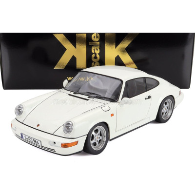 KK SCALE PORSCHE 911 964 RS COUPE 1992 - CERCHI SPEEDLINE - SPEEDLINE RIMS - WHITE 1/12