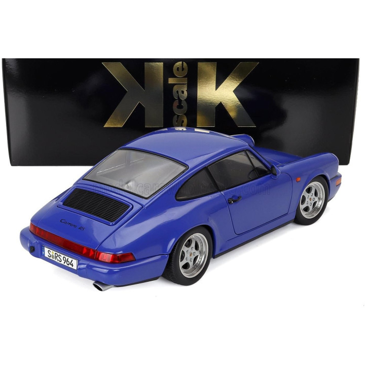 KK SCALE PORSCHE 911 964 RS COUPE 1992 - CERCHI SPEEDLINE - SPEEDLINE RIMS - BLUE 1/12