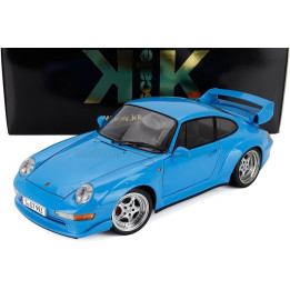 KK SCALE PORSCHE 911 993 GT2 COUPE 1996 - CERCHI SPEEDLINE - SPEEDLINE RIMS - LIGHT BLUE 1/12