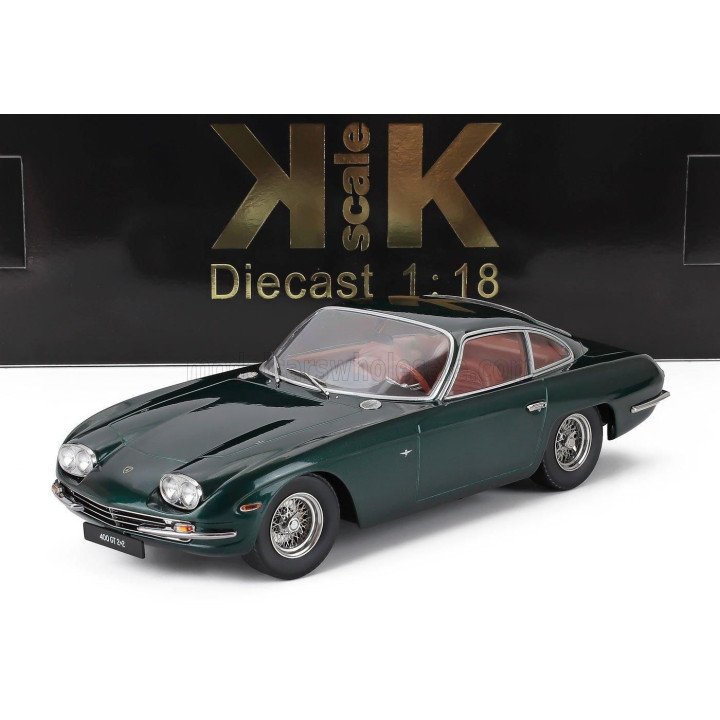 KK SCALE LAMBORGHINI 400 GT 2+2 1965 - DARK GREEN 1/18