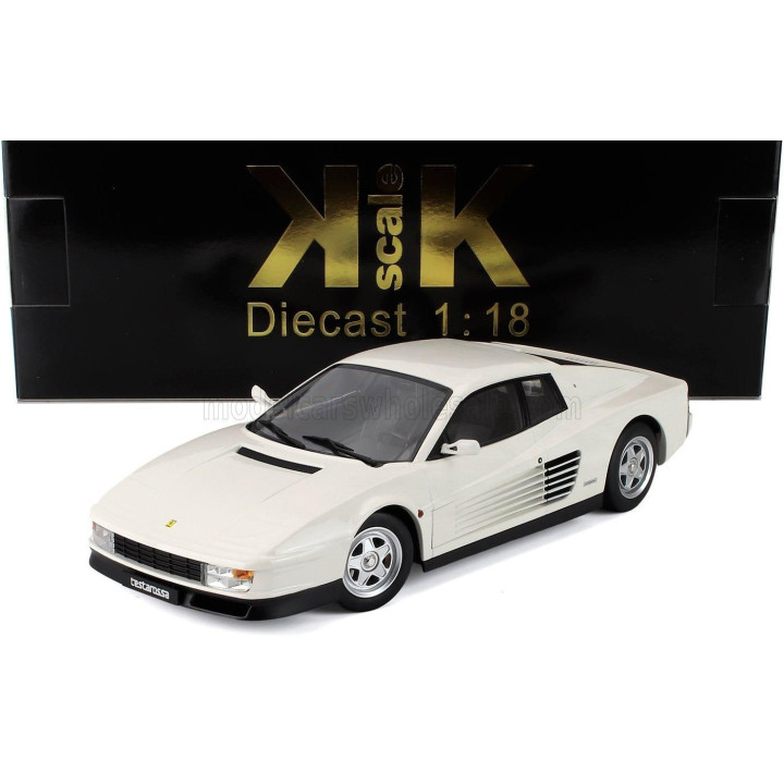 KK SCALE FERRARI TESTAROSSA 1986 - WHITE 1/18