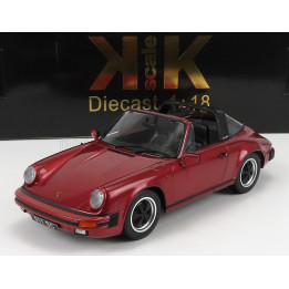 KK SCALE PORSCHE 911 SC TARGA 1983 - WITH EXTRA HARD-TOP - RED MET 1/18