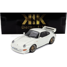 KK SCALE PORSCHE 911 993 GT2 COUPE 1996 - CERCHI BBS - BBS RIMS - WHITE 1/18