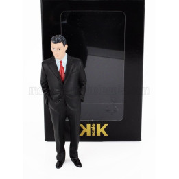 KK SCALE FIGURES FERRUCCIO MAN - CAR NOT INCLUDED - BLACK 1/18