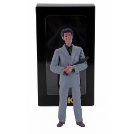 KK SCALE FIGURES RICO STANDING FOR FERRARI TESTAROSSA MKI MONODADO MONOSPECCHIO USA VERSION 1984 - BLUE BLACK 1/12