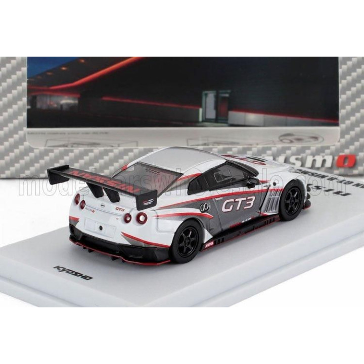 KYOSHO NISSAN SKYLINE GT-R (R35) GT3 NISMO PRESENTATION 2022 - WHITE GREY 1/64