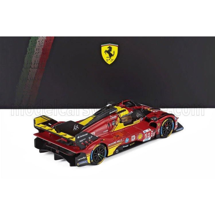 LOOKSMART FERRARI 499P 3.0L TURBO V6 TEAM FERRARI AF CORSE N 51 3rd 24h LE MANS 2024 ALESSANDRO PIER GUIDI - JAMES CALADO - ANTO