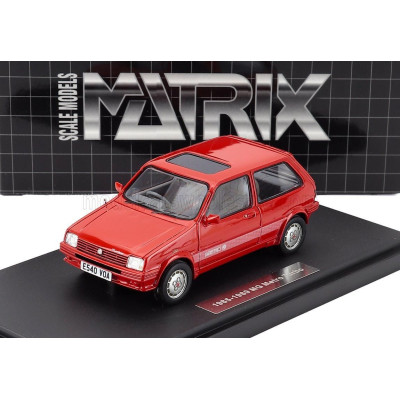 MATRIX SCALE MODELS MG METRO TURBO 1985 - RED 1/43