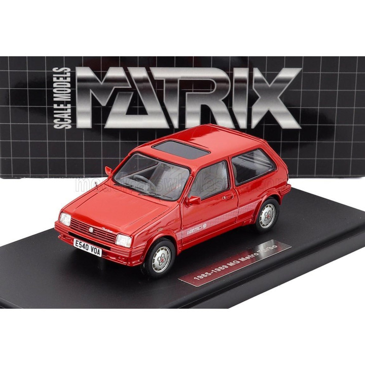 MATRIX SCALE MODELS MG METRO TURBO 1985 - RED 1/43