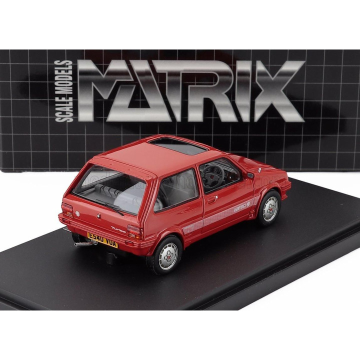 MATRIX SCALE MODELS MG METRO TURBO 1985 - RED 1/43
