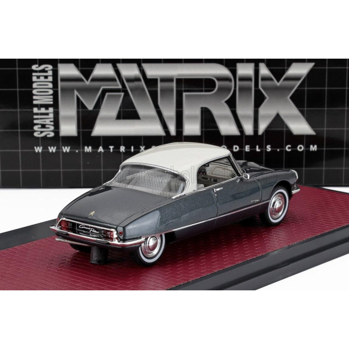 MATRIX SCALE MODELS CITROEN DS21 GRAND PALAIS COUPE 1971 - BLUE MET CREAM 1/43