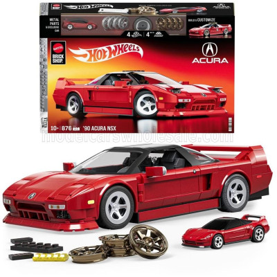 MATTEL HOT WHEELS ACURA NSX COUPE 1990 - 876 PEZZI - 876 PCS + V-SERIES 1/64 SCALE - RED 1/16