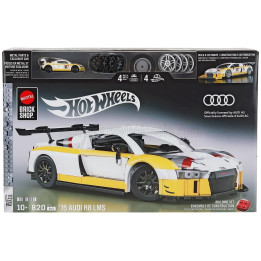 MATTEL HOT WHEELS AUDI R8 LMS N 39 RACING 2015 - 820 PEZZI - 820 PCS + R8 1/64 SCALE - WHITE YELLOW 1/16