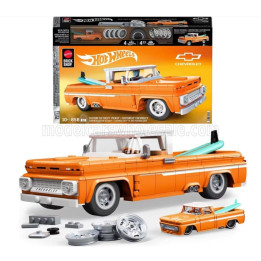 MATTEL HOT WHEELS CHEVROLET CHEVY PICK-UP CUSTOM 1962 - 858 PEZZI - 858 PCS + V-SERIES 1/64 SCALE - ORANGE 1/16