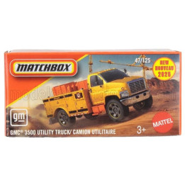 MATTEL HOT WHEELS GMC 3500 UTULITY TRUCK 2018 - YELLOW 1/64